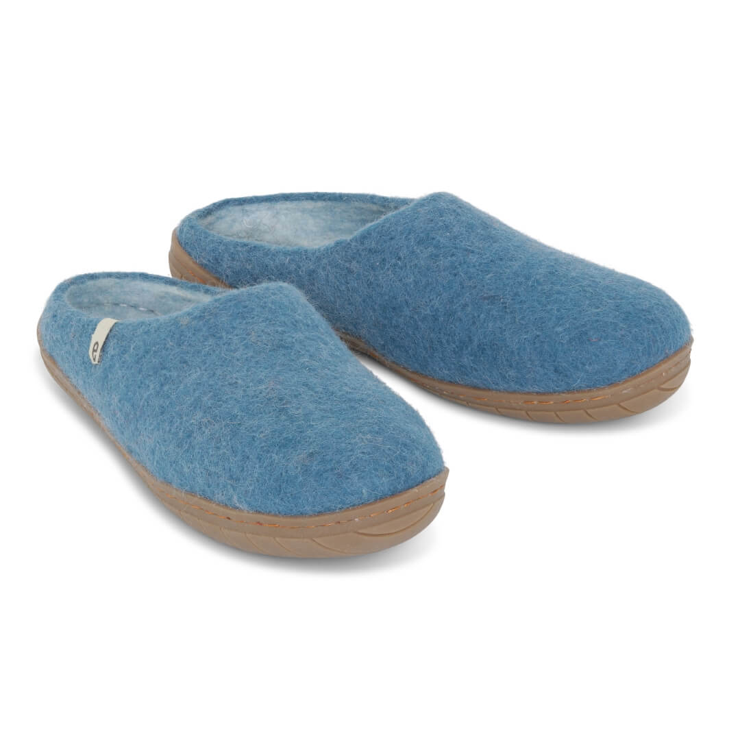 Egos Slipper mit Gummisohle seablue