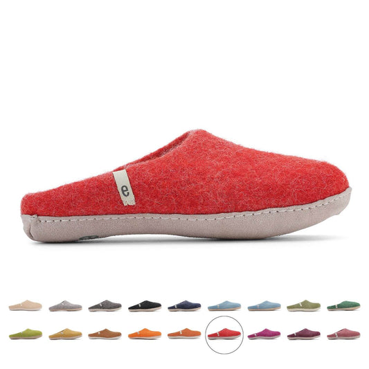 Egos Filzpantoffeln | Slip-on rusty red