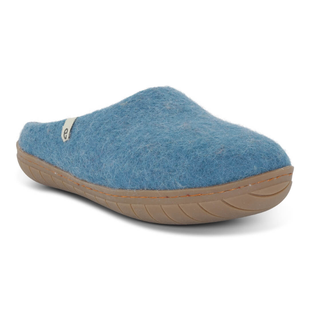 Egos Slipper mit Gummisohle seablue