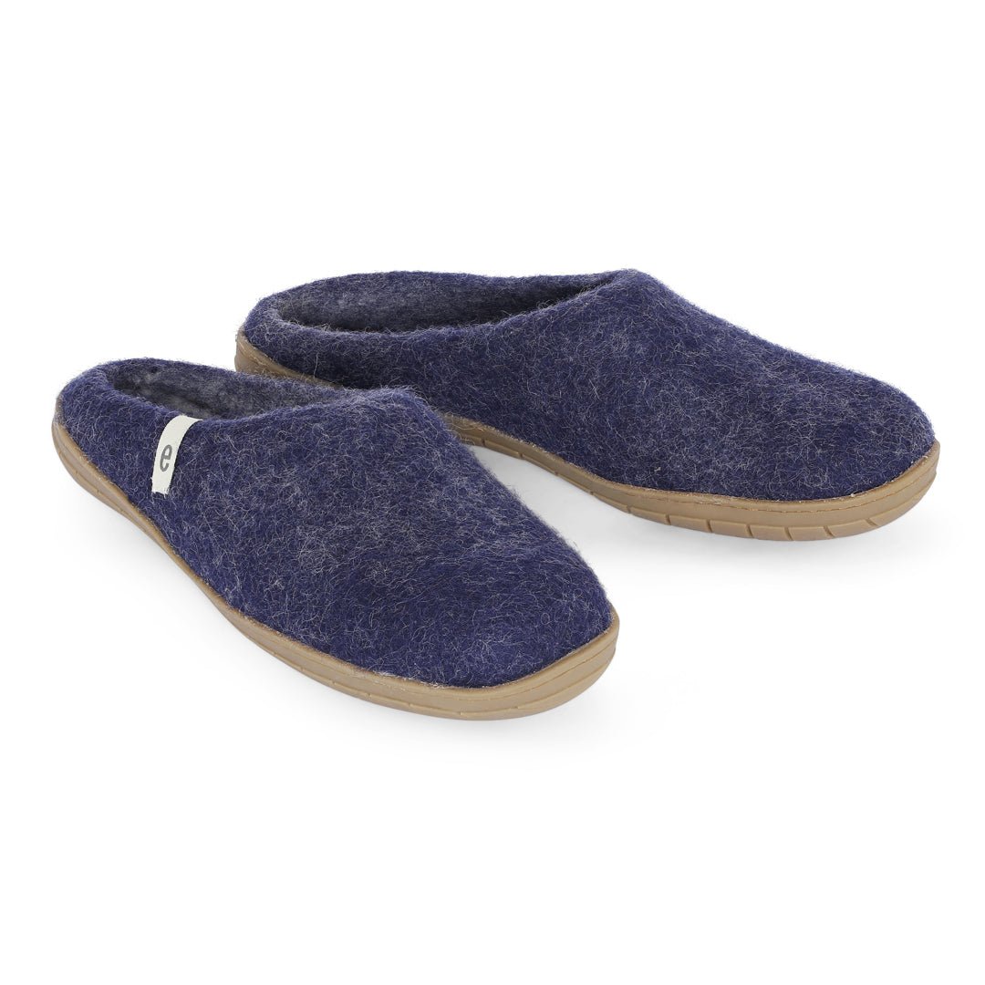 Egos Slipper mit Gummisohle blue - Scandista